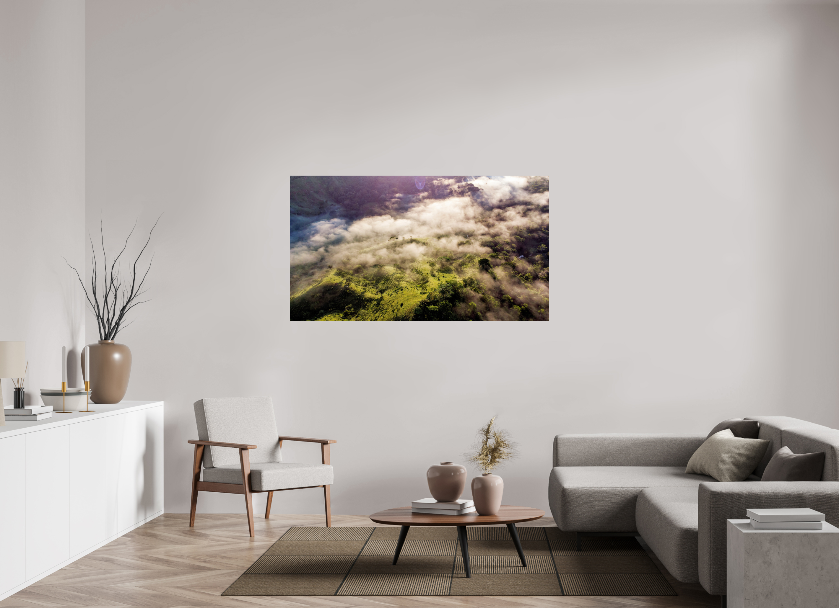 64 x 36″, Photo Print On Fuji Crystal DP II Jungle Mist: The Caribbean Highlands of Colón
