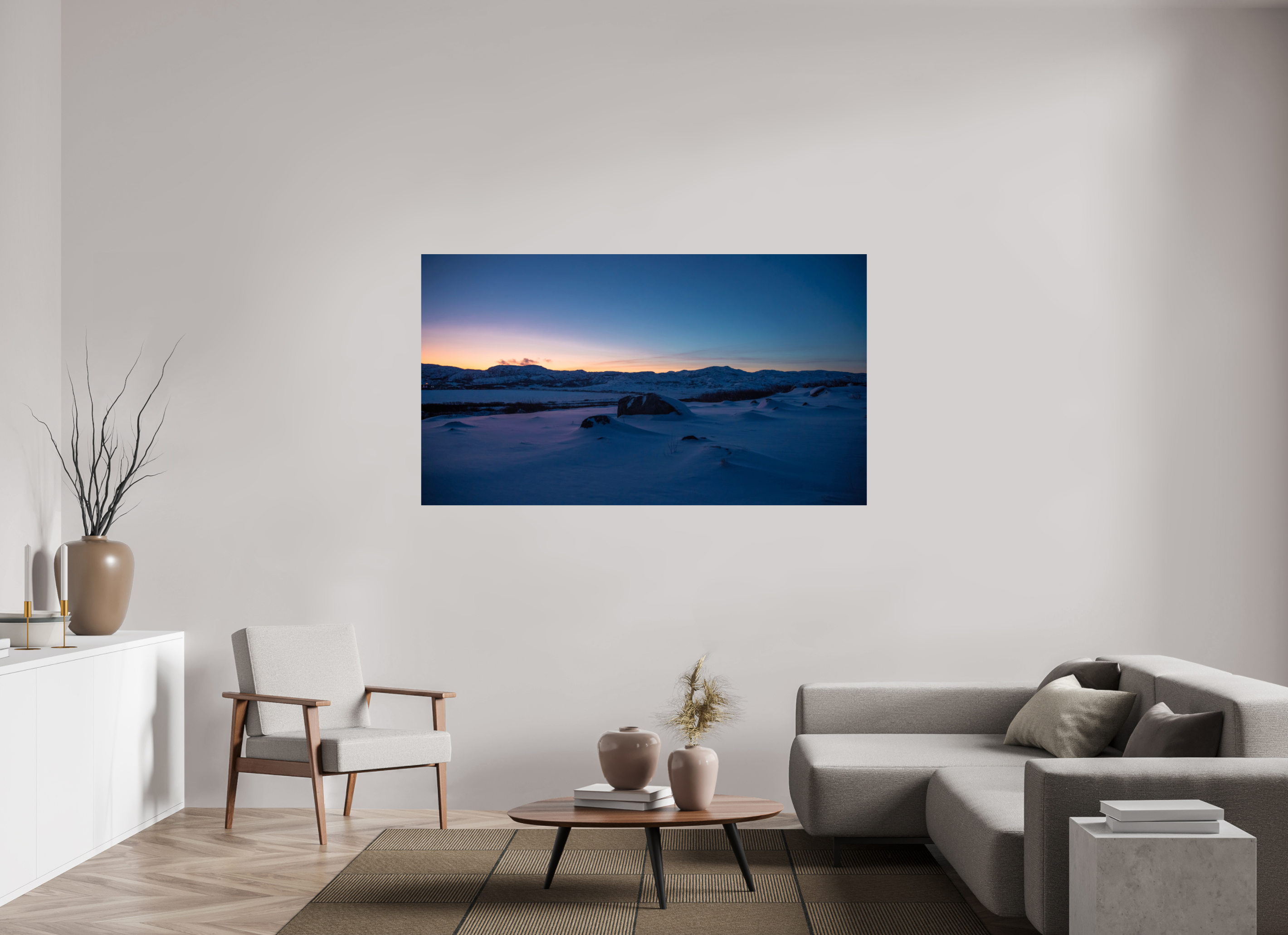 70 x 39.4″, Photo Print On Fuji Crystal DP II Arctic Dawn: The Sleeping Tundra