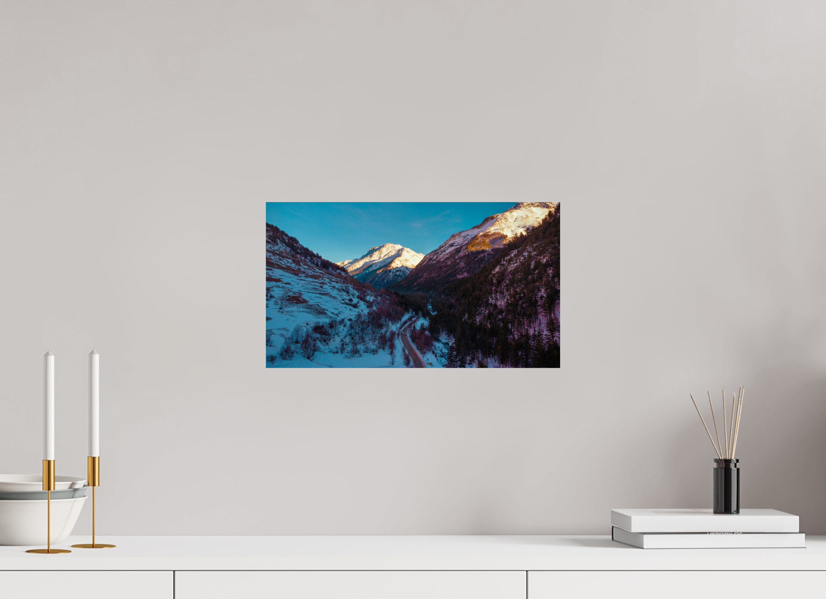 16 x 9″, Photo Print On Fuji Crystal DP II The Road to Elbrus: A Path Through the Clouds