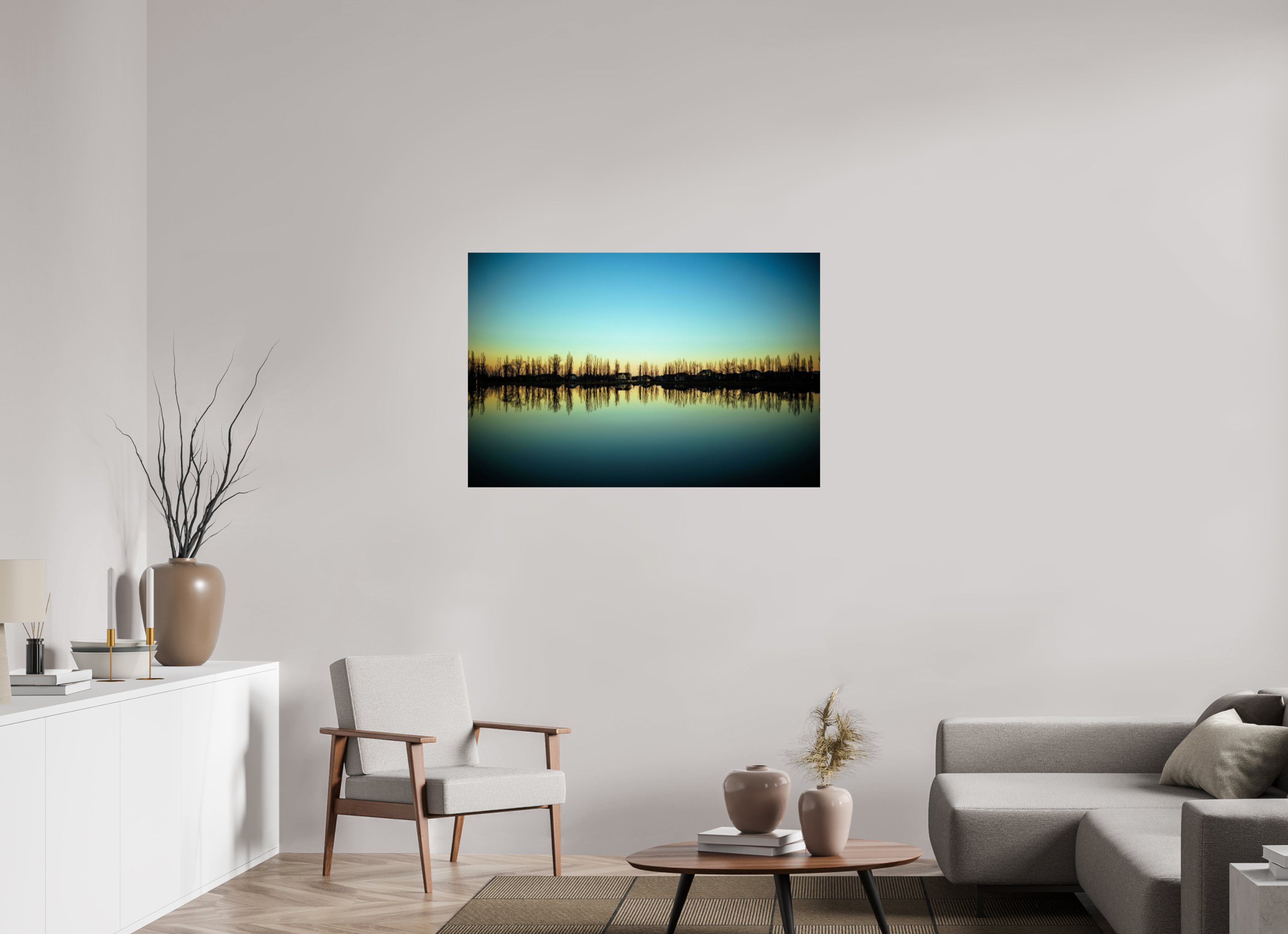 45 x 30″, Photo Print On Fuji Crystal DP II Caucasus Mirror: Twilight in Nalchik