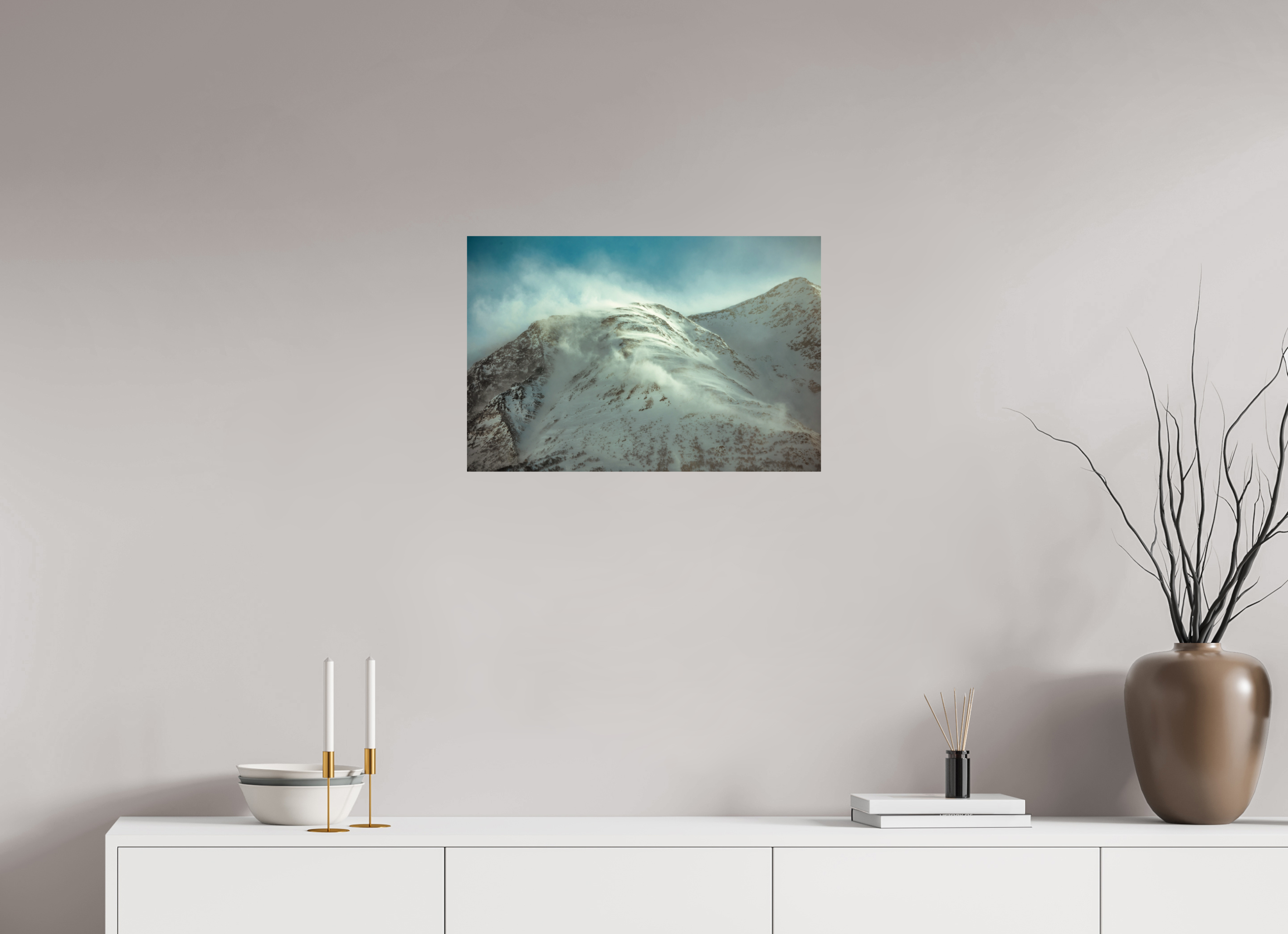 24 x 16″, Photo Print On Fuji Crystal DP II Bridges of Cloud: The Caucasus Peaks