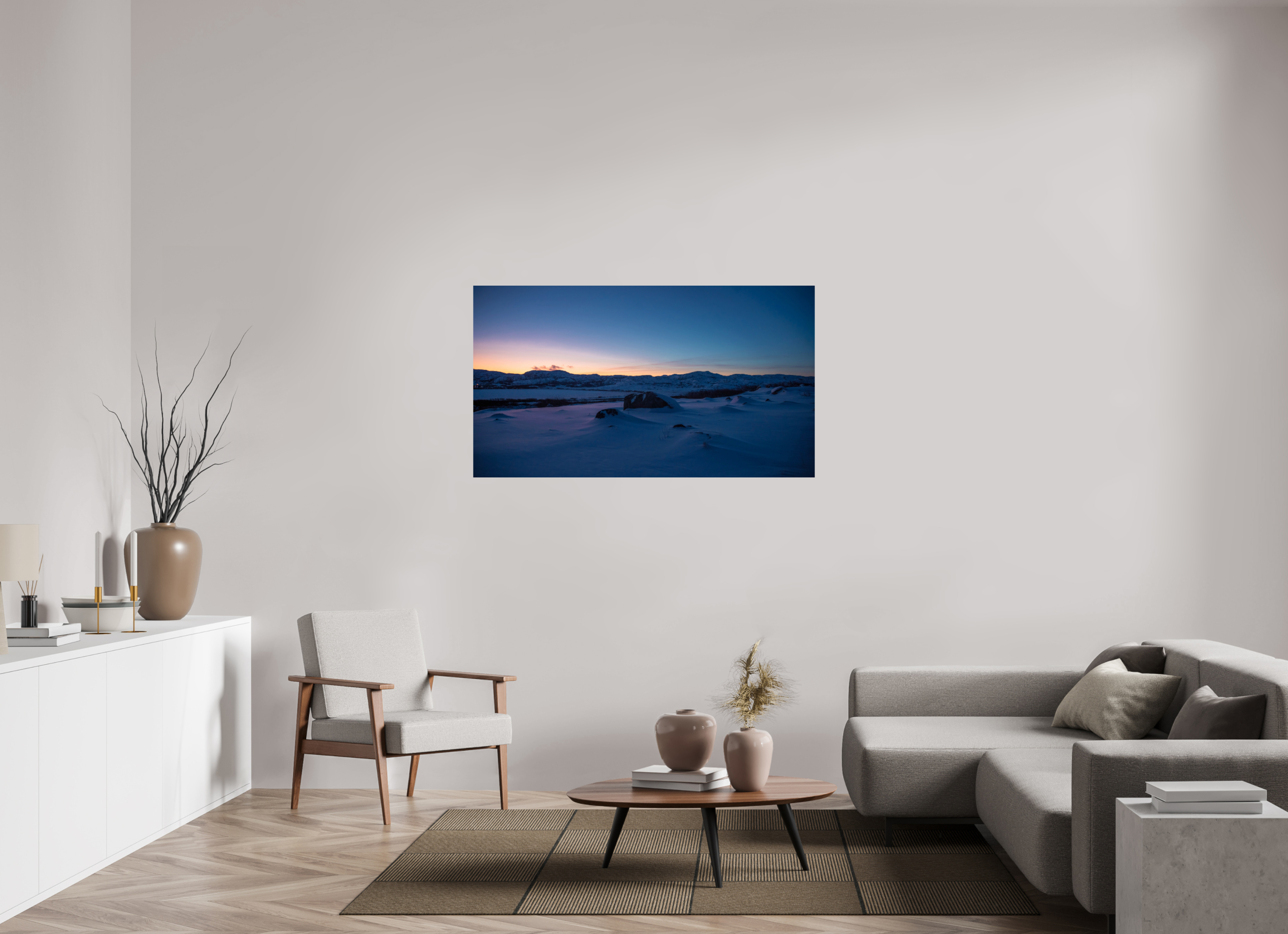 55 x 30.9″, Photo Print On Fuji Crystal DP II Arctic Dawn: The Sleeping Tundra