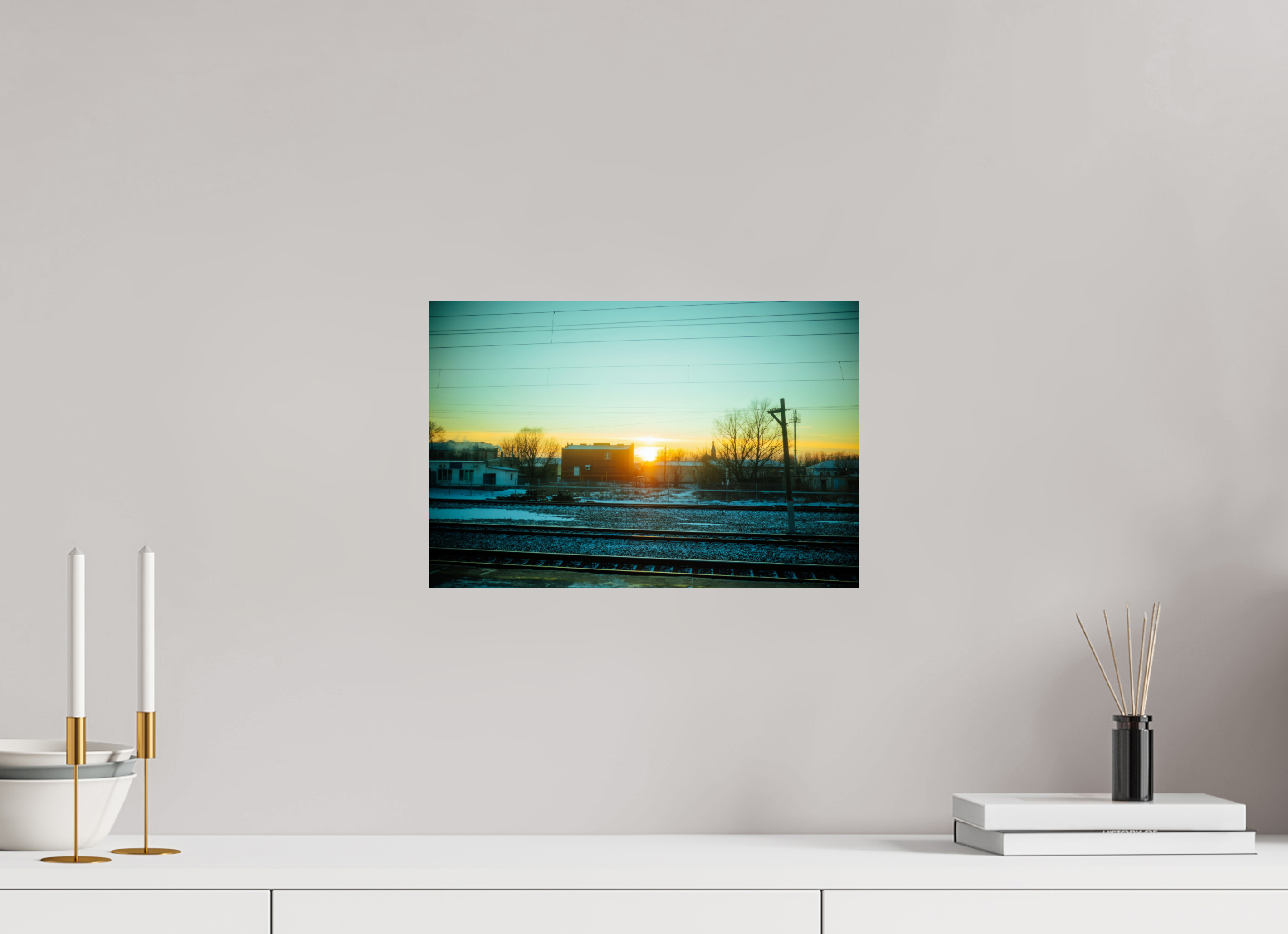 15 x 10″, Photo Print On Fuji Crystal DP II Trans-Siberian Gold: Sunset from the Rails