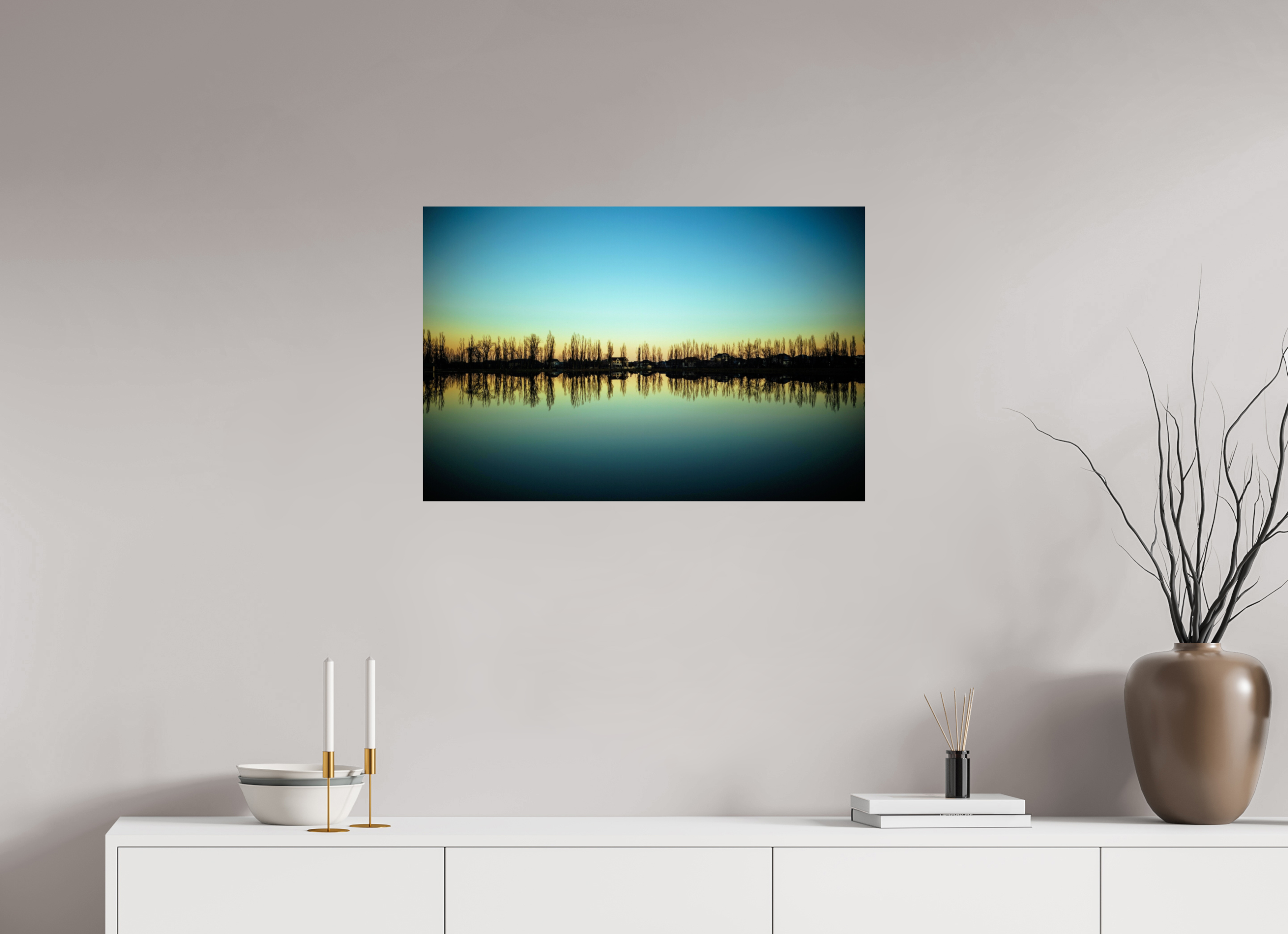 30 x 20″, Photo Print On Fuji Crystal DP II Caucasus Mirror: Twilight in Nalchik
