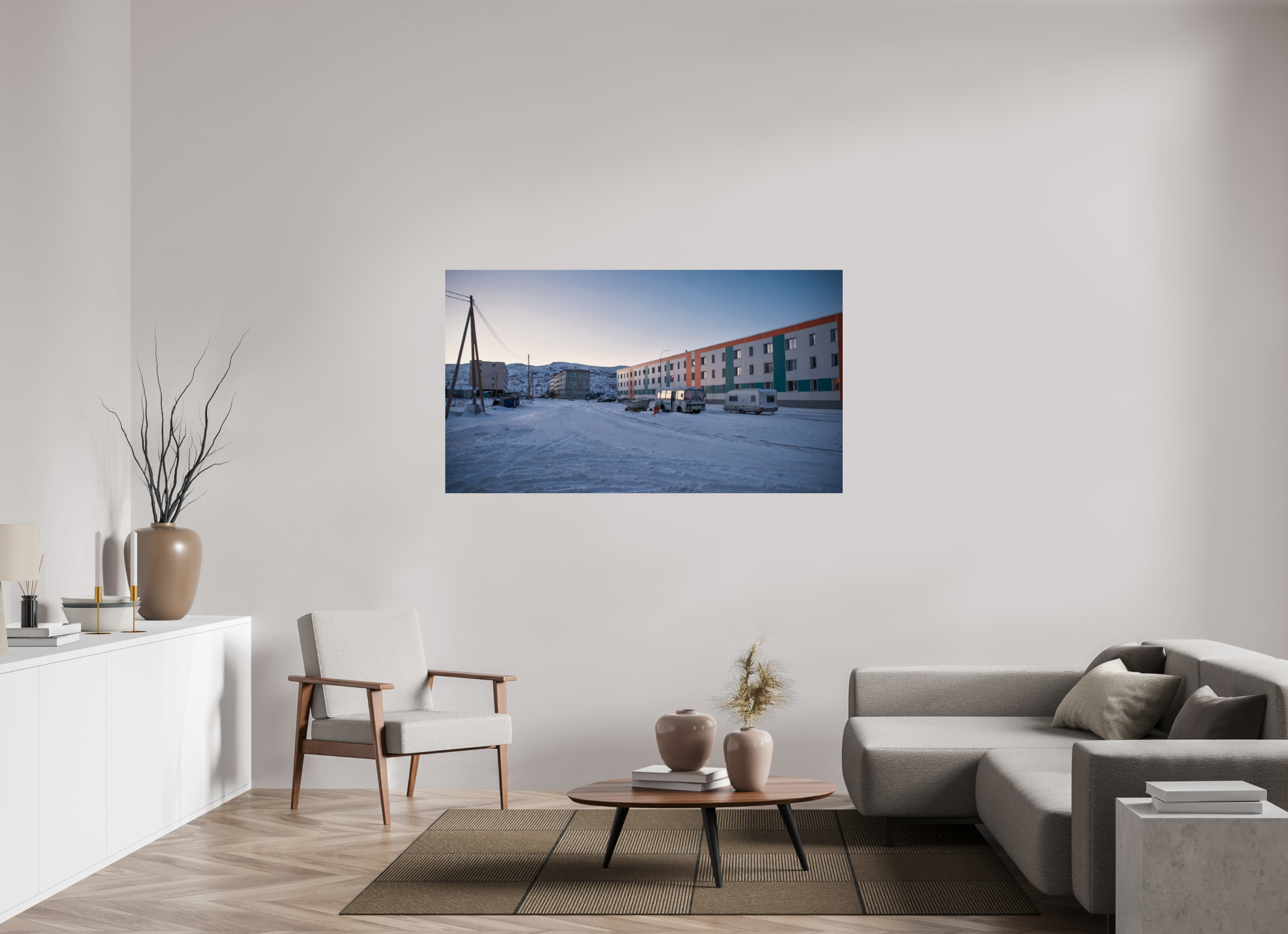 64 x 36″, Photo Print On Fuji Crystal DP II Arctic Ghosts: The Shores of Teriberka