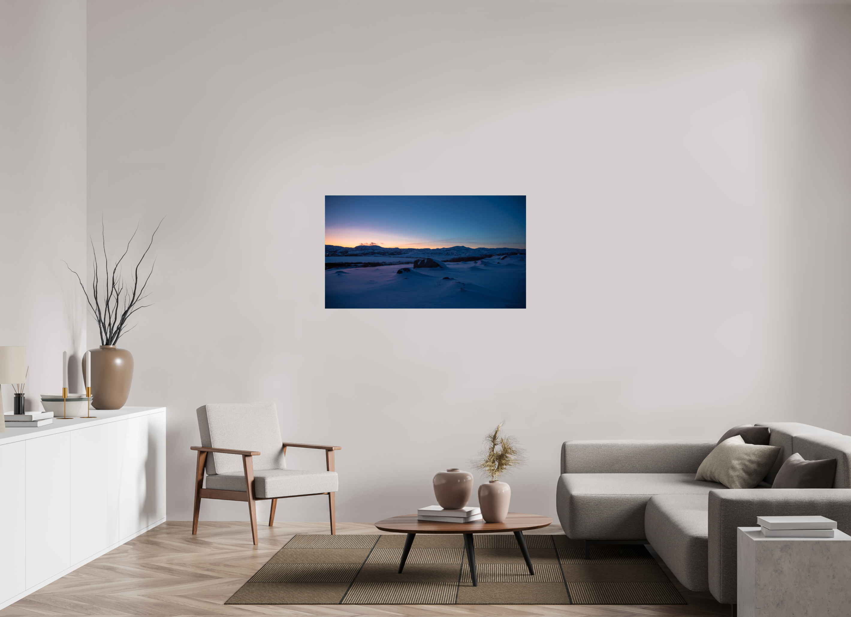 49 x 27.6″, Photo Print On Fuji Crystal DP II Arctic Dawn: The Sleeping Tundra