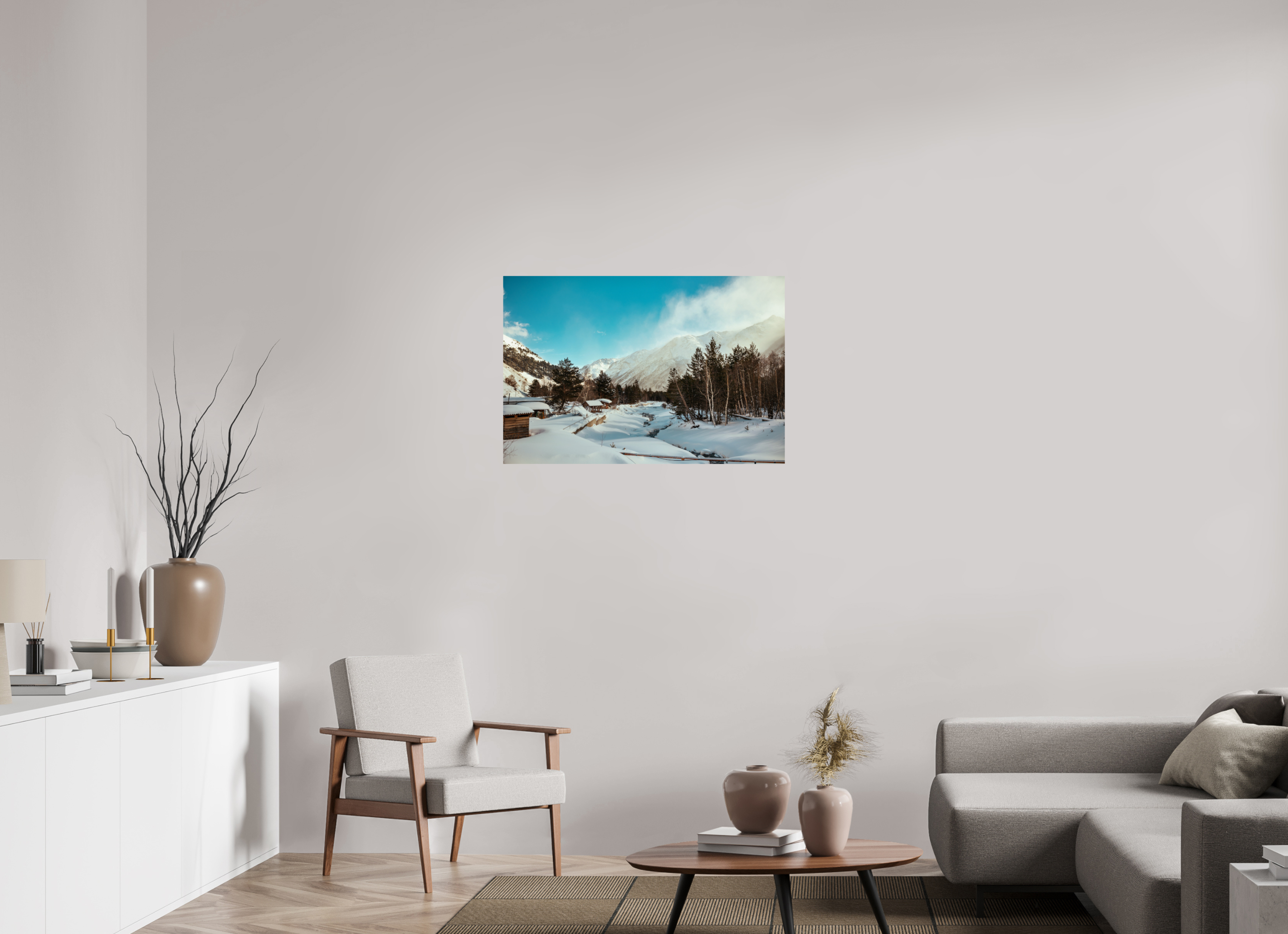 36 x 24″, Photo Print On Fuji Crystal DP II Winter in Elbrus