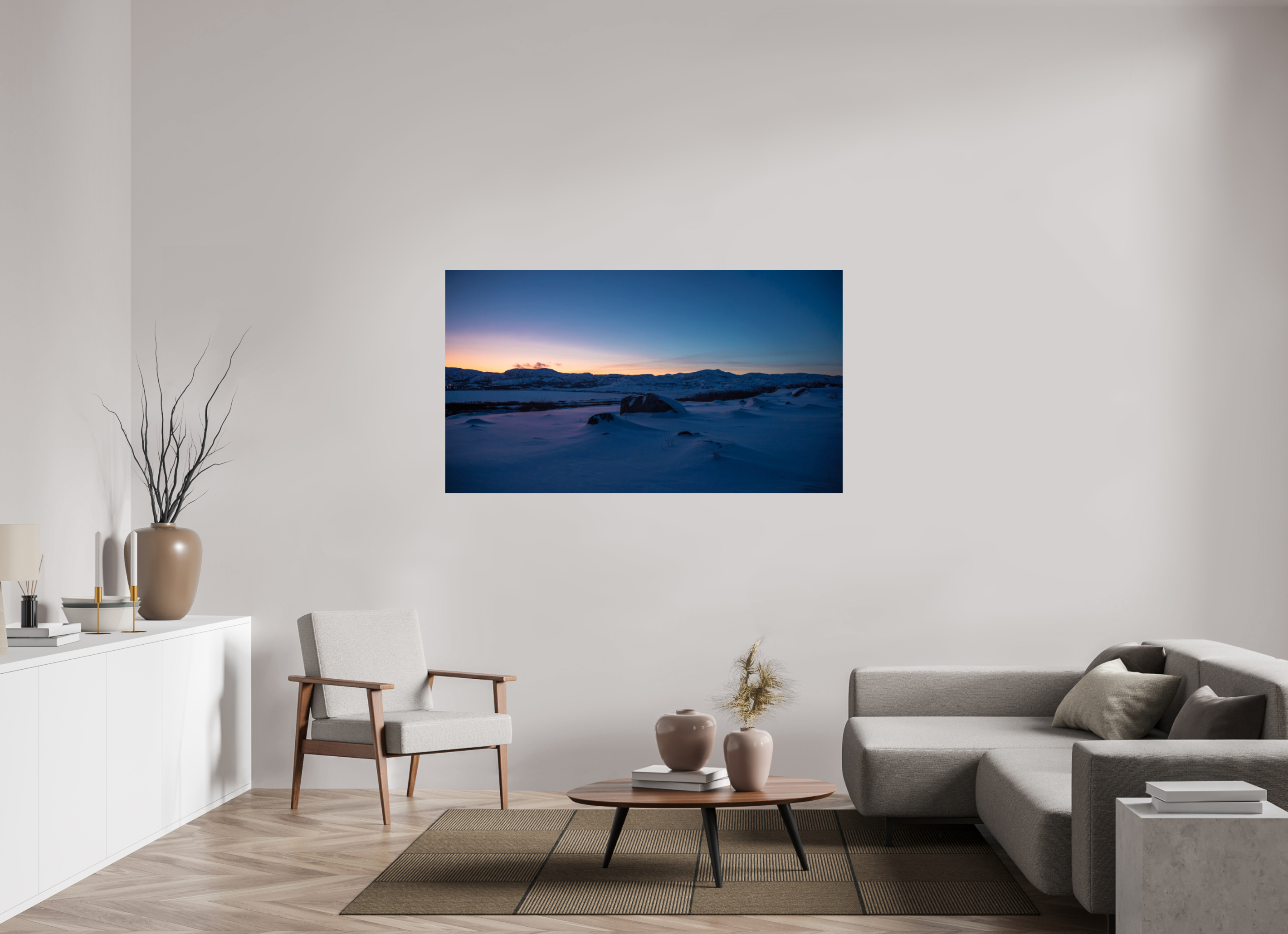 64 x 36″, Photo Print On Fuji Crystal DP II Arctic Dawn: The Sleeping Tundra