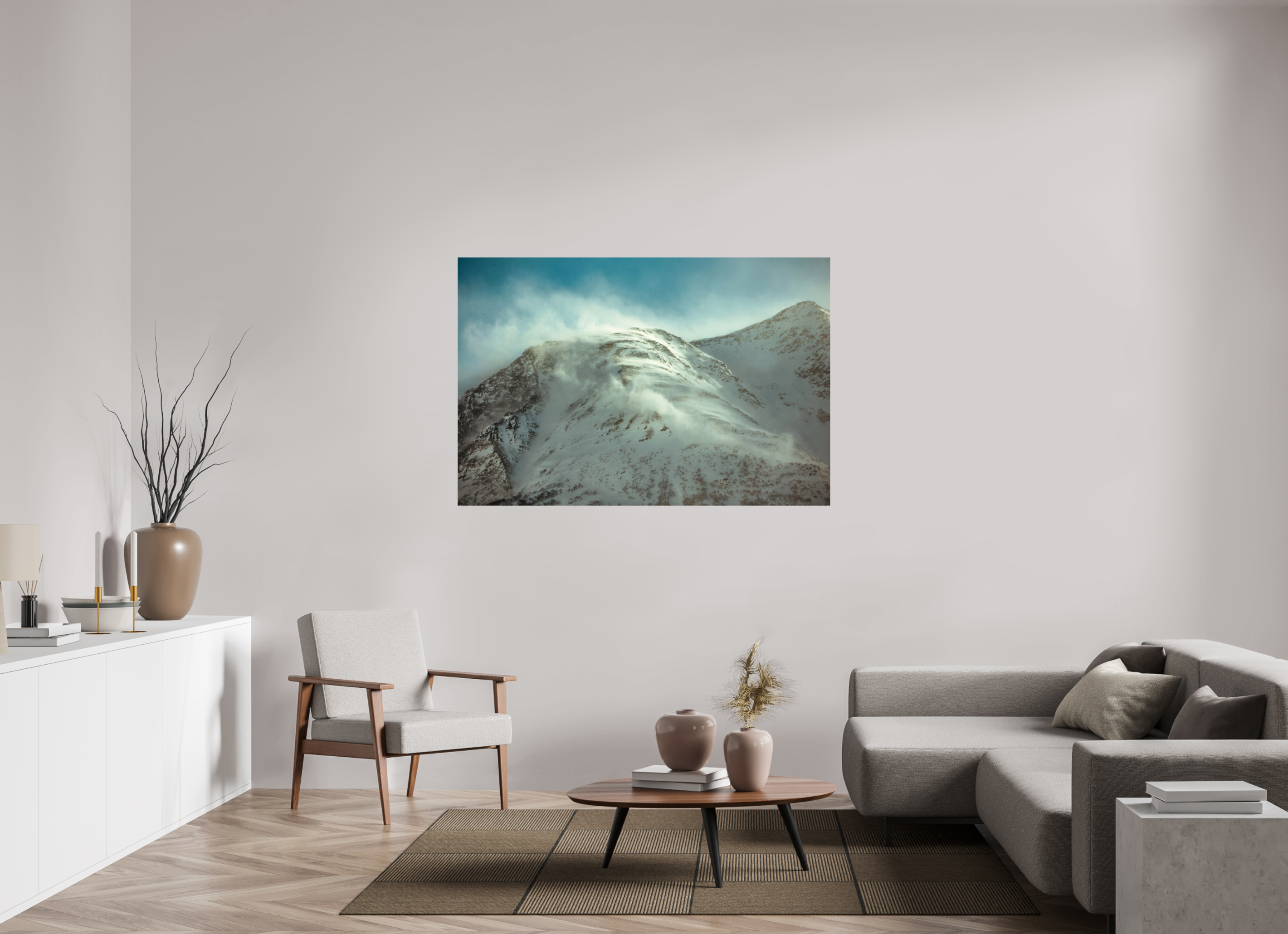 60 x 40″, Photo Print On Fuji Crystal DP II Bridges of Cloud: The Caucasus Peaks