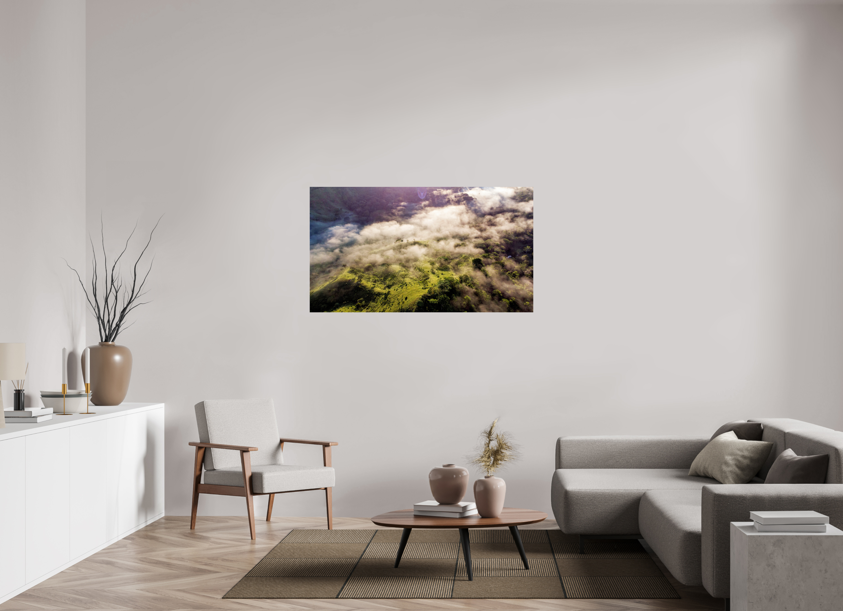 55 x 30.9″, Photo Print On Fuji Crystal DP II Jungle Mist: The Caribbean Highlands of Colón