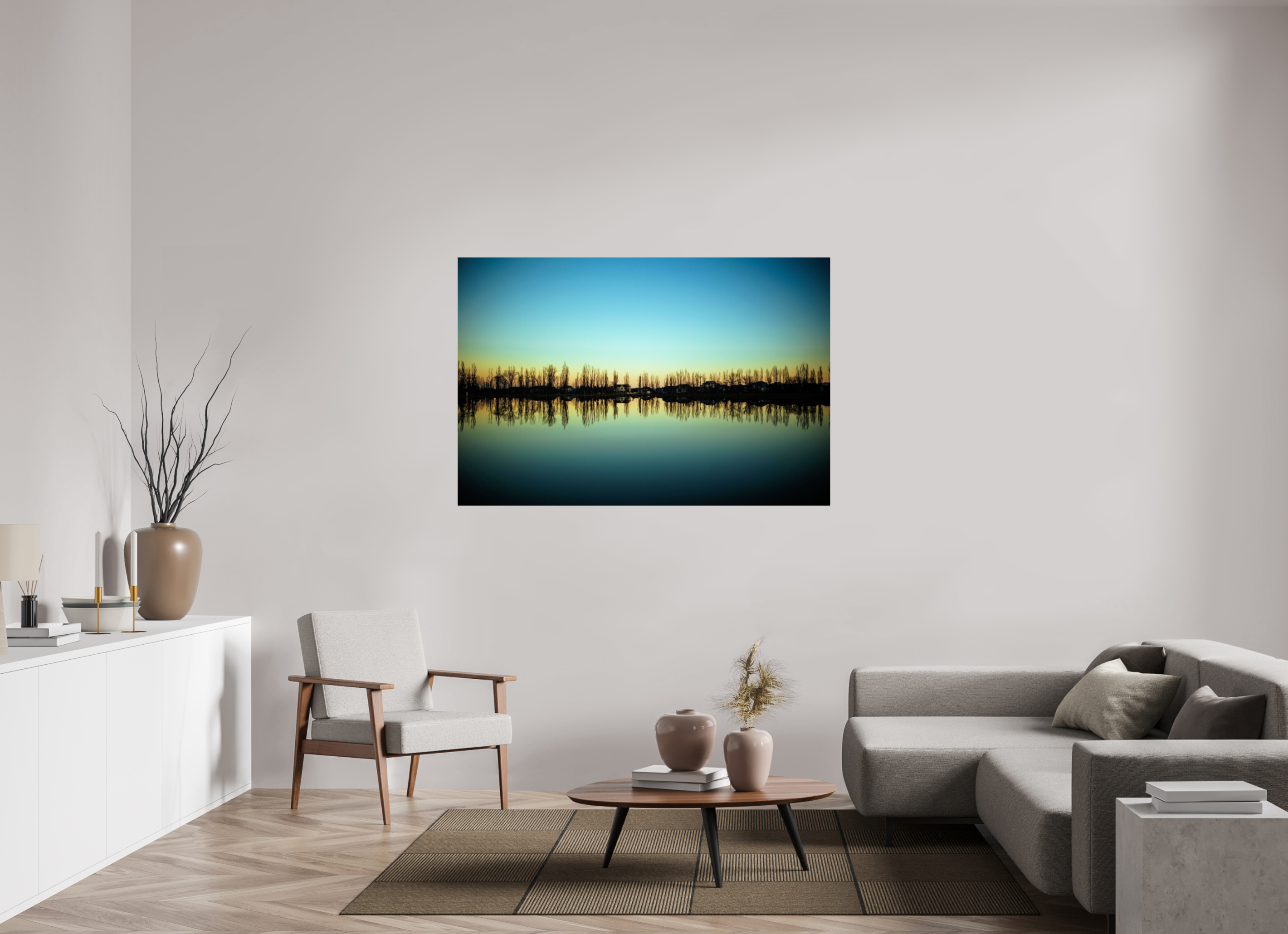 60 x 40″, Photo Print On Fuji Crystal DP II Caucasus Mirror: Twilight in Nalchik
