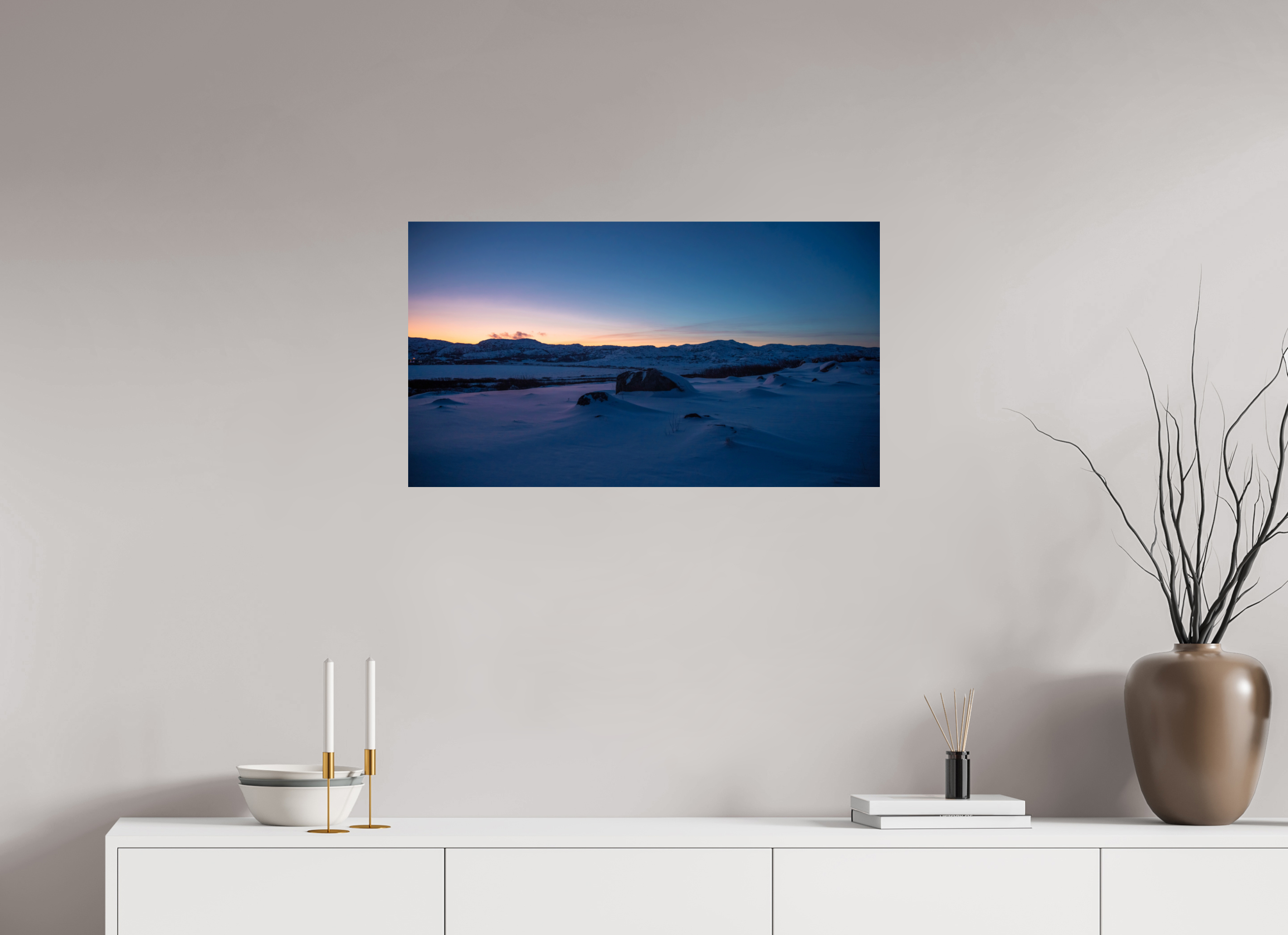 32 x 18″, Photo Print On Fuji Crystal DP II Arctic Dawn: The Sleeping Tundra