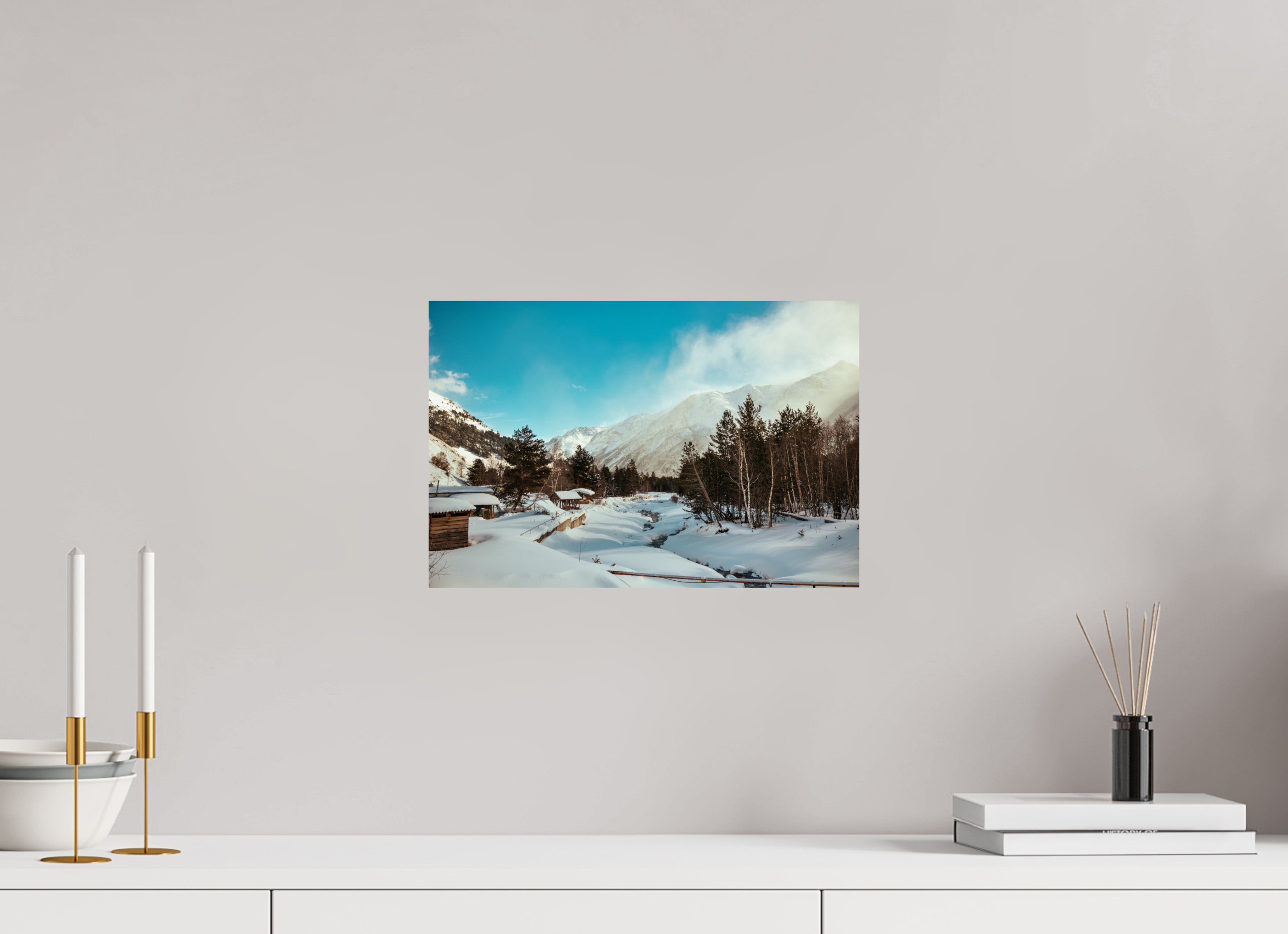 15 x 10″, Photo Print On Fuji Crystal DP II Winter in Elbrus
