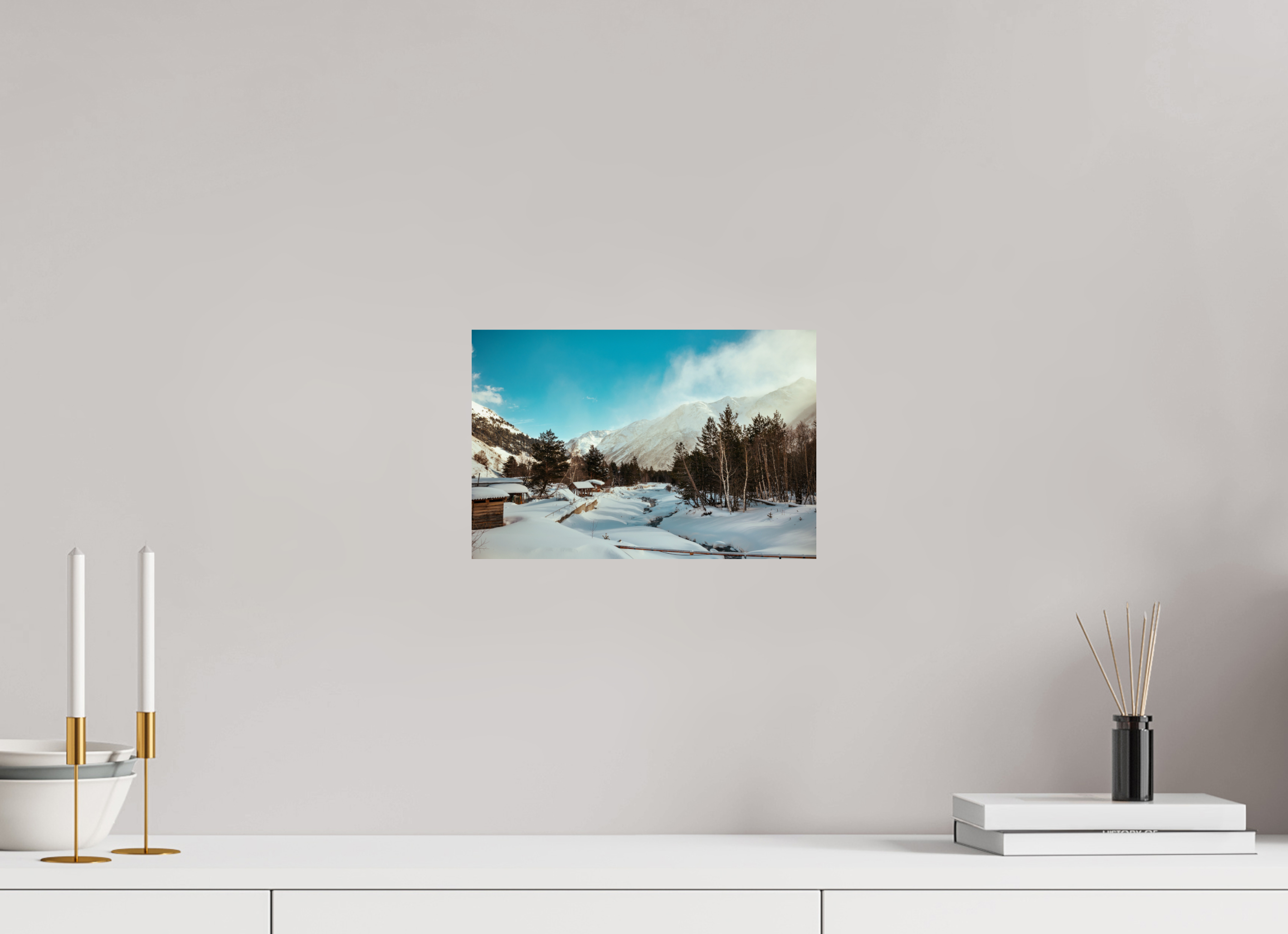12 x 8″, Photo Print On Fuji Crystal DP II Winter in Elbrus